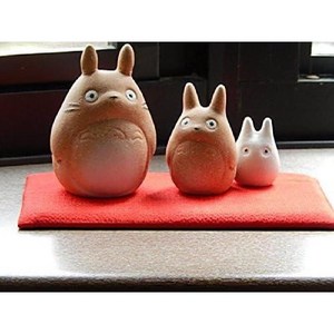 이웃집 토토로 도자기 인형 3종 세트 스튜디오 지브리 일본산, 기본