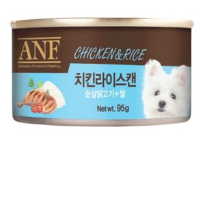 ANF 애견 간식캔, 치킨라이스맛, 95g, 48개