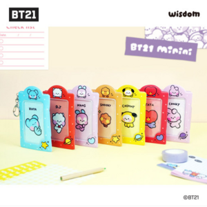 BT21 미니니 포토 카드 홀더 키링