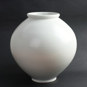 수공예 달항아리 무광 5호 40cm 소품 화병 풍수지리