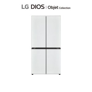 [LG전자] [더블매직] LG 오브제 매직스페이스 냉장고 화이트/화이트그레이 872L (M, 색상:화이트그레이