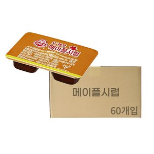 오뚜기 일회용 메이플시럽 디스펜팩, 11g, 60개