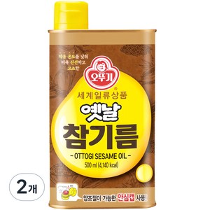 오뚜기옛날 참기름, 500ml, 2개