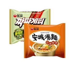 농심 안성탕면 125g + 짜파게티 140g 5개 세트, 10개