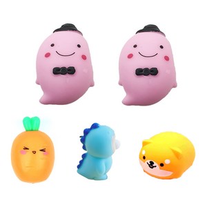 모던드로우 스트레스해소 주물럭 말랑이 키덜트 5P, 꼬마유령세트, 1개