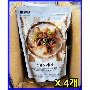 노브랜드 진한 도가니탕, 4개, 500g