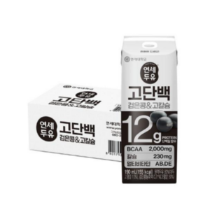 연세두유 고단백 검은콩 & 고칼슘 두유, 190ml, 24개