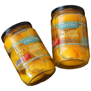 누트로 스테비아 황도 병조림, 690g, 2개