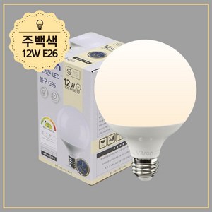 비츠온 LED 볼구 숏타입 G95 12W, 주백색, 3개