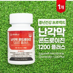 비비드랩 난각막 콘드로이친 1200 플러스 콘드로이친황산 함유, 1개, 60정