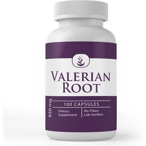 PURE ORIGINAL INGREDIENTS Valeian Root 365 Capsules No Magnesium O Rice Filles Always Pue Lab Ve, 50.0 Sevings (Pack of 1), 1개, 100정