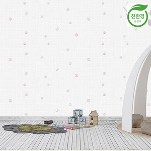 (친환경) 크레파펠 접착식 실크 벽지 1M X 10M / 항균 곰팡이 방지, 로제_화이트