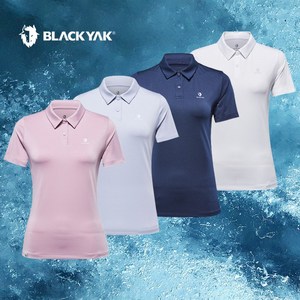 블랙야크 여성 빅사이즈 카라 반팔티셔츠 등산 냉감 쿨티셔츠 B아이스폴로티S