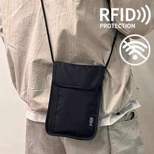 디티그린 RFID 차단 여행용 미니 크로스백 여권 가방