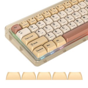 XDA PBT 키 캡 139키 염료 승화 레트로 스탬프 화이트 맞춤형 캡 세트 체리/Gatron MX 스위치 60%/68/61 게이밍 기계식 키보드용, XDA PBT 키 캡, 139키 염료 승화 레트로 스탬