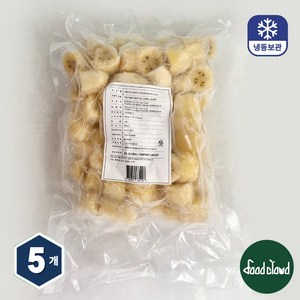 냉동 아이스 바나나 슬라이스, 5개, 1kg