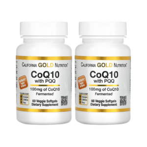 California Gold CoQ10 with PQQ 캘리포니아 골드 PQQ함유 CoQ10 100mg 소프트젤 60개입, 2개, 60정