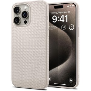 Spigen iPhone 15 Po Max MIL ACS07212 케이스 매트 소프트 미군 규격 내충격 무선 충전 리퀴드 에어