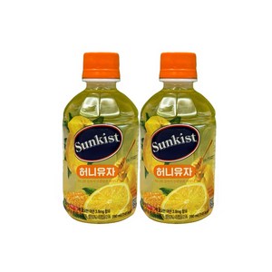 썬키스트 허니유자, 280ml, 12개