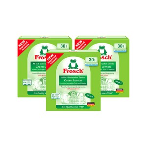 [김혜자 세제] 프로쉬 독일 식세기 세제 30개입 식기세척기 전용, 04.식세기세제 레몬 3개