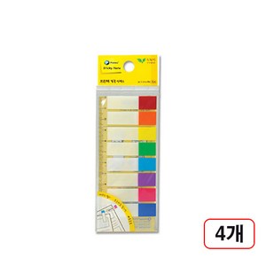 프린텍)필름인덱스8색(45*12mm/15매/FI041) 4개입