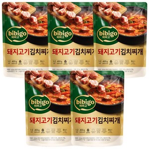 비비고 돼지고기김치찌개, 460g, 5개