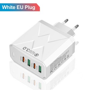 인생을 즐기는 2USB+2PD 4포트 멀티 고속충전기 100W, 흰색, 1개