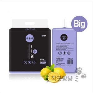 [굿누리] 내품애 20매 빅초대형 강아지 배변패드 (76X90cm), 1개, 20개입
