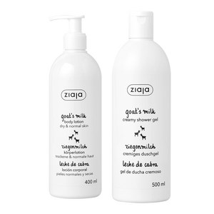 지아자 산양유 바디로션 400ml + 산양유 바디워시 500ml, 1세트, 900ml