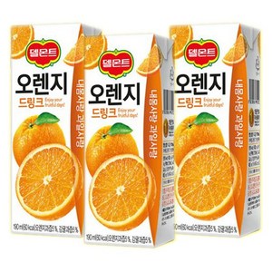 델몬트 드링크 오렌지, 190ml, 32개