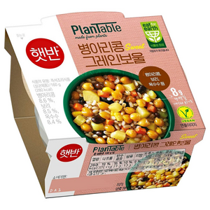 플랜테이블 병아리콩 그레인보울, 160g, 6개