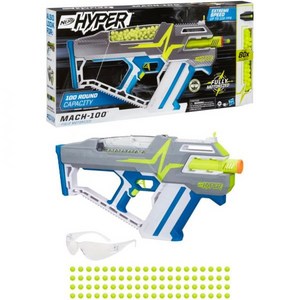 NERF 너프건 하이퍼 마하-100 전동 블래스터 하이퍼탄 80발 최대110FPS, 1개