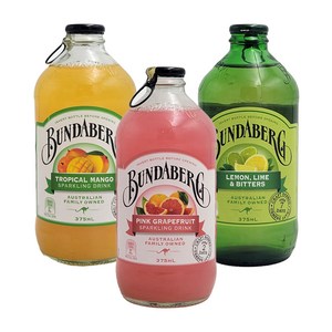 분다버그 3종 375ml 핑크자몽4병 + 망고4병 + 레몬라임4병 (총12병)