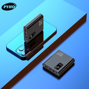 PYHO 보조 배터리 66W 고속 충전 20000mah 항공 표준에 부합, 블랙, 블랙