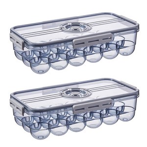 벨로비 반투명 계란보관함 18구 2p, 그레이