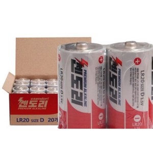 쎈도리 알칼라인 건전지 LR20 SIZE D 1.5V, 2개입, 1개