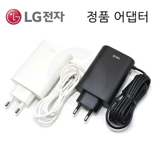 LG gram 16ZD90Q-EX56K 정품 C타입 충전기 아답터 케이블, 블랙, 1개