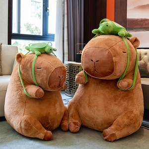국내배송 국민애착 FOOI 귀여운 카피바라 거북이가방 인형 5종 5시건 당일배송, 90cm