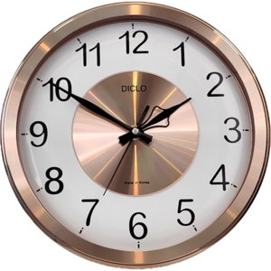 디클로 클래식 명품 무소음 벽시계 디자인시계 거실 사무실 인테리어 소품, 코코아