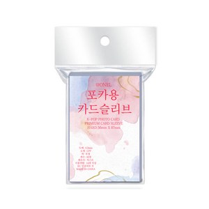 ONUL 오늘의 포카용 카드슬리브 56mmX87mm (50매), 투명, 1개