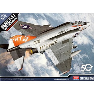 아카데미과학 1/72 미해병대 F-4J VMFA-232 레드데블스 프라모델 12556, 1개