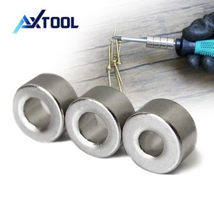 AXTOOL 초강력 자화기 네오디움 자석, 내경6mmx외경16mmx두께8mm, 3개