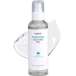 바르바라 유기농 수딩젤 알로에베라 수분 진정, 1개, 200ml