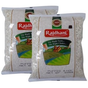 Rajdhani Puffed Rice 200g(1+1) (라즈드하니 퍼프트 라이스), 200g, 2개