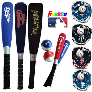 프랭클린 MLB 메이저리그 팀 어린이 야구 안전폼배트 야구글러브 캐치볼, F.MLB.BAT-GLOVE, 뉴욕양키즈-어린이야구글러브