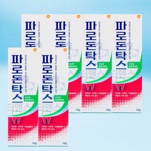 파로돈탁스 데일리 후로라이드 치약, 150g, 6개