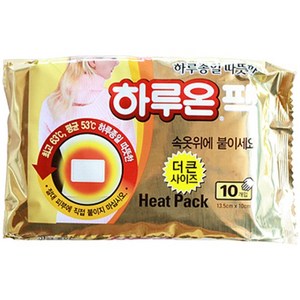 하루온 핫팩 붙이는 타입 50g, 10개