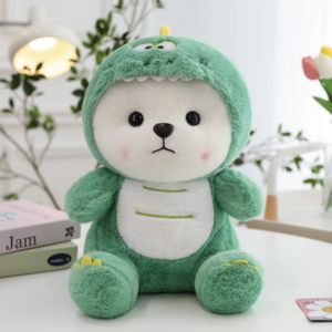 이드니 동물 모자를 쓴 곰인형 공룡 팬더 판다, 01. 공룡, 1개, 28cm