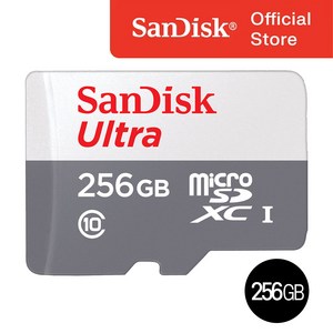 샌디스크코리아 공식인증정품 마이크로 SD카드 SDXC ULTRA 울트라 QUNR 256GB, 1개