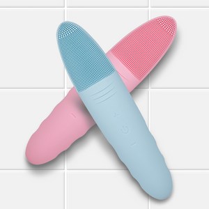 진동클렌저 실리콘 얼굴 세안 마사지기 폼클렌징, 핑크, 핑크